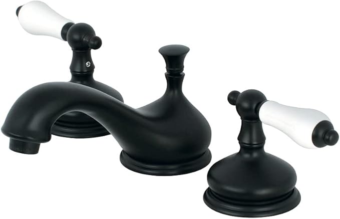 Kingston Brass KS1160PL 8 in. Widespread Bathroom Faucet, Matte Black