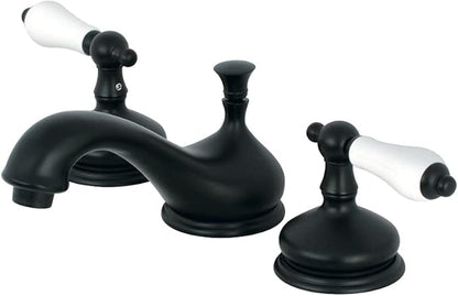Kingston Brass KS1160PL 8 in. Widespread Bathroom Faucet, Matte Black
