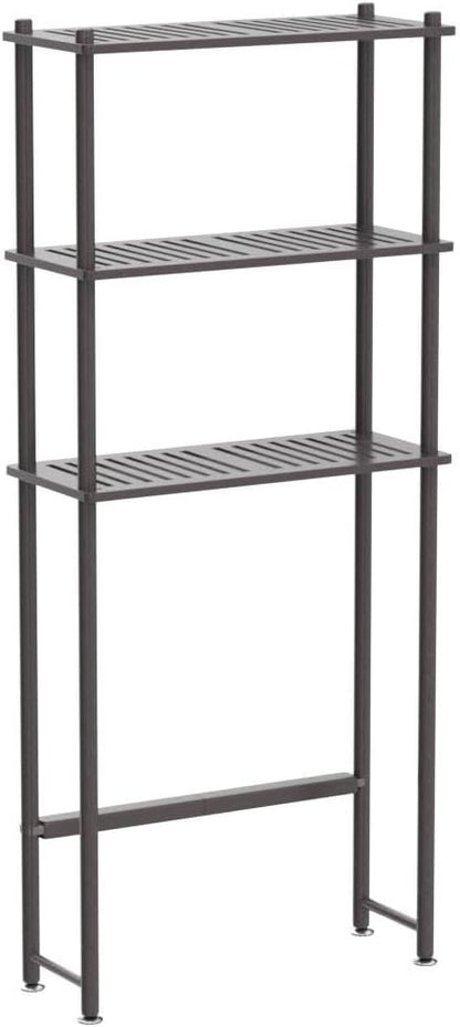 AmazerBath Bamboo Over The Toilet Storage Shelf, Over Toilet Bathroom Organizer Rack, 3-Tier Bathroom Shelves Over Toilet, Space Saver, Espresso