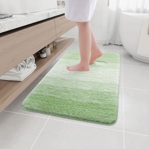Arotive Microfiber Bathroom Rugs, Shaggy Soft Absorbent Bath Rug, 36x24
