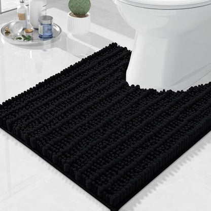 Arotive Toilet Rugs U-Shaped 20x20, Soft Absorbent Chenille Shaggy Bath Mat