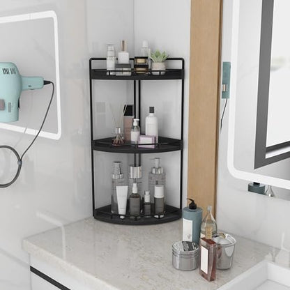 Dorhors Corner Bathroom Organizer Countertop,Vanity Counter Storage Shelf