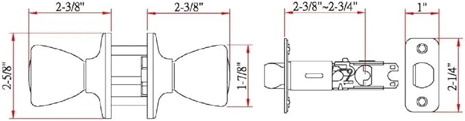Design House 781914 Tulip Passage Hall and Closet Door Knob Satin Nickel