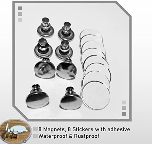 Shower Curtain Side Magnets to Keep Curtain Closed to the Wall