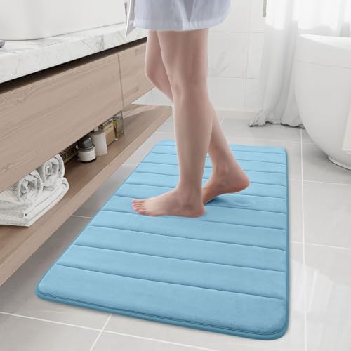 Buganda Memory Foam Bath Mat 44 x 24, Ultra Soft Absorbent Bathroom Rugs