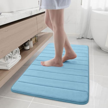 Buganda Memory Foam Bath Mat 44 x 24, Ultra Soft Absorbent Bathroom Rugs