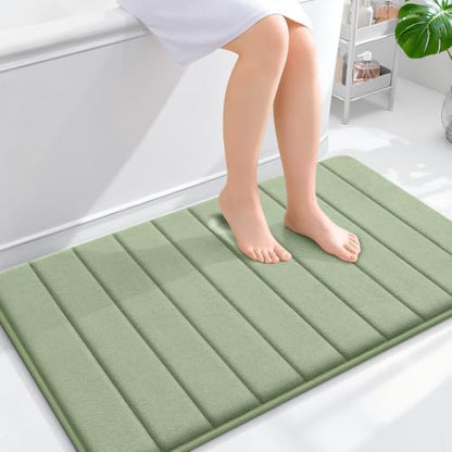 OLANLY Memory Foam Large Bath Mat 40x24, Super Soft Absorbent Bathroom Rugs