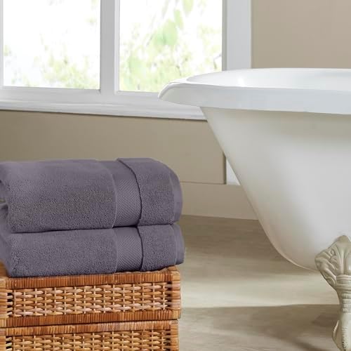 Modern Threads Luxury 6-Piece Quick-Dry Towel Set – Plush & Ultra-Absorbent for Spa-Like Experience, Gray