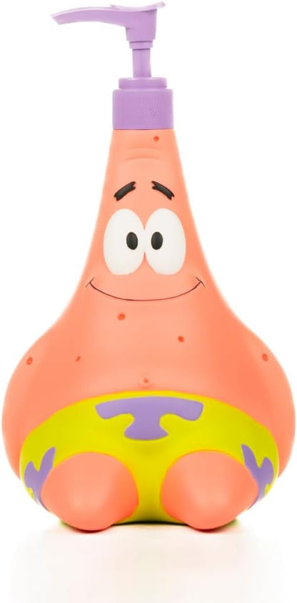 Spongebob Squarepants Patrick Star Soap/Lotion/Hand Sanitizer Resin Pump Dispenser, 13 Ounces, (Officially Licensed Product) by Franco
