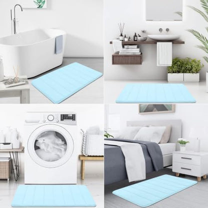 Buganda Memory Foam Bath Mat 34 x 20, Ultra Soft Absorbent Bathroom Rugs