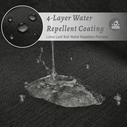 WONICY No Hook Shower Curtain with Snap-in Liner, Black, 71 x 80 Inch