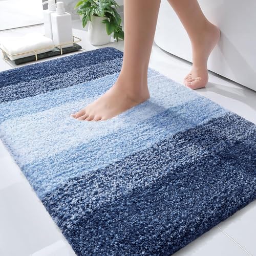 OLANLY Bathroom Rugs Mat 34x21, Extra Soft Absorbent Microfiber Bath Rugs