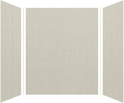 Transolid EWK604872-46 Expressions 3-Panel Shower Wall Kit, 48-in L x 60-in W x 72-in H, Cameo