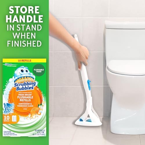 Scrubbing Bubbles Fresh Brush Flushable Cleaner Refills, 10 Count, (1-Pack)
