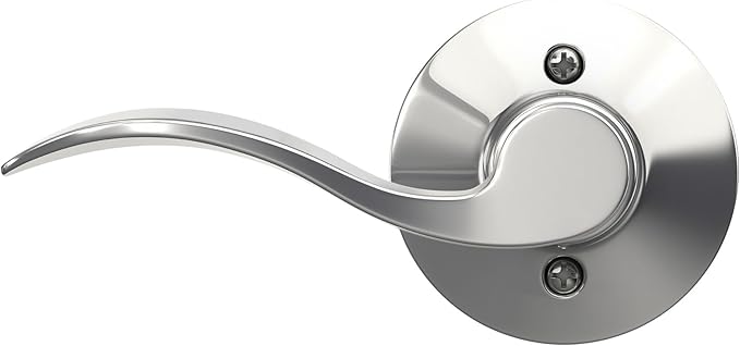 SCHLAGE F170 Acc 625 LH Accent Dummy Lever, Bright Chrome