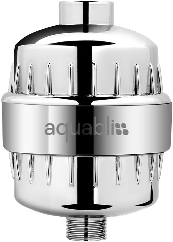 Aquabliss High Output Revitalizing Shower Filter - Reduces Dry Itchy Skin, Dandruff, Eczema, and Dramatically Improves The Condition of Your Skin, Hair and Nails - Chrome (SF100) | Vitamin C shower filter, vitamins and minerals infusion, softer-feeling...