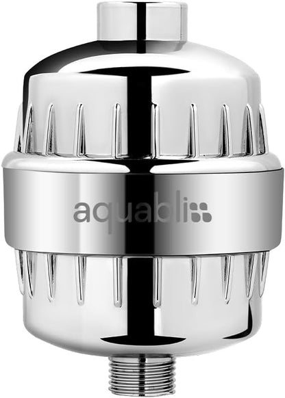 Aquabliss High Output Revitalizing Shower Filter - Reduces Dry Itchy Skin, Dandruff, Eczema, and Dramatically Improves The Condition of Your Skin, Hair and Nails - Chrome (SF100) | Vitamin C shower filter, vitamins and minerals infusion, softer-feeling...
