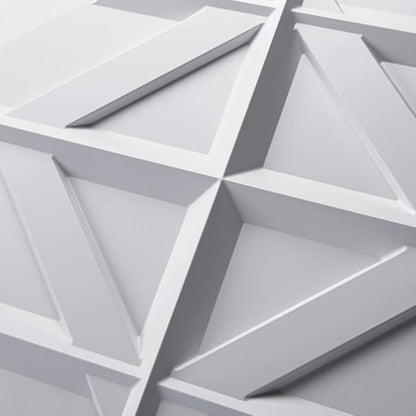 Art3d PVC 3D Wall Panel, Decorative Wall Tile in White 12-Pack 19.7"x19.7" | Waterproof, Scratch Resistant, Wall & Ceiling Decor Panels, Ideal for Commercial Spaces