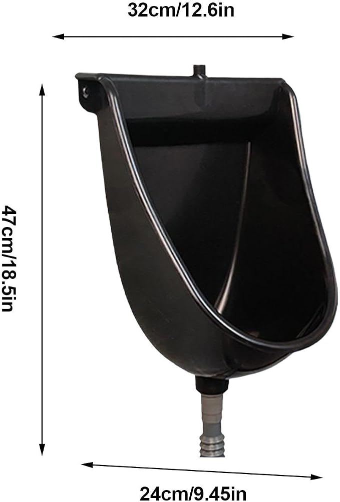 Wall Toilet Wall Mounted Male Toilet with Flush | Male Urinals for Home Dorm Garden RV Apartment Dad Boyfriend Grandpa