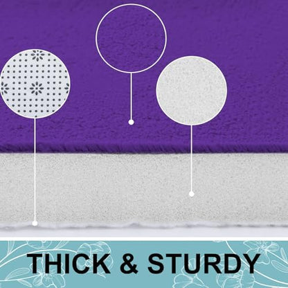 Smiry Memory Foam Toilet Rugs 24x20, Extra Soft Absorbent Bathroom Rugs