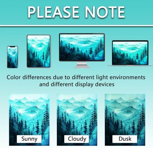 Dark Teal Forest Stall Shower Curtain, 54X72 in Narrow Small, Mountain