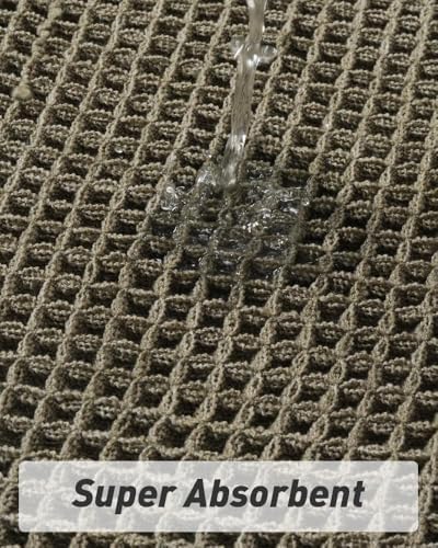 Upgraded Waffle Bath Mat Runner Absorbent Non Slip Bathroom Mat, 2' x 4'