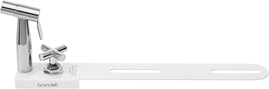Brondell Bidet - CleanSpa Luxury Hand-Held Bidet and Mounted Holster with Integrated Shut Off in White