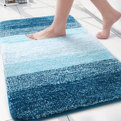 Arotive Microfiber Bathroom Rugs, Shaggy Soft Absorbent Bath Rug, 30x20