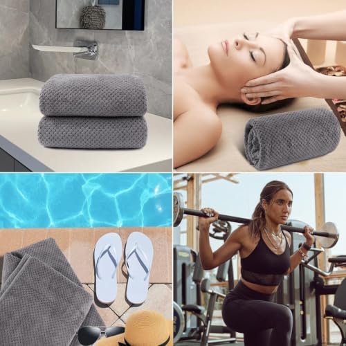 Microfiber Bath Towel 35x70 Inches - Ultra Soft Quick Dry, Lightweight for Gym, Spa, Travel | Hotel Grade & Multi-Use| Single Pack