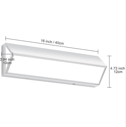 16-Inch LED Modern Bathroom Vanity Light Fixtures, Chrome Modern Acrylic Bathroom Wall Lighting Fixtures Over Mirror (Cool White 6000K)