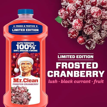 Mr. Clean All Purpose Cleaner, Cleaning Liquid, Frosted Cranberry, 41oz