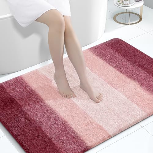OLANLY Large Bathroom Rugs 44x32, Extra Soft Absorbent Microfiber Bath Rugs