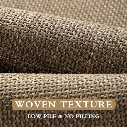 YIHOUSE Bathroom Rugs Thin Bath Mat Sets 2 Pieces Quick Dry,Brown