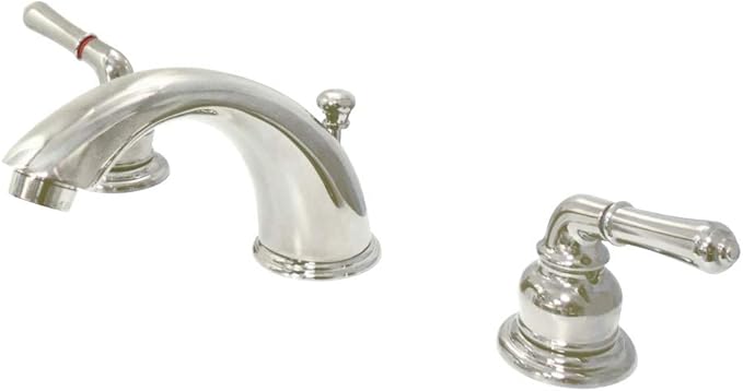 Kingston Brass KB966PN Magellan Widespread Bathroom Faucet, Polished Nickel, 5.75 x 4 x 2.31
