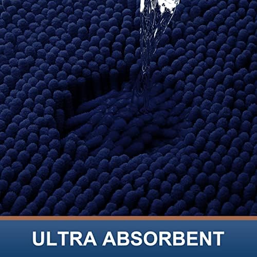 Smiry Round Bathroom Rugs 24X24, Chenille Extra Soft Absorbent Bath Mat