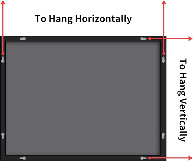 DESBING Black Bathroom Mirror for Wall, 36x48 Inch Rectangle Mirrors with Metal Frame, Modern Vanity Wall Mirror Decor for Entryway Hangs, Bathroom Living Room Horizontal or Vertical