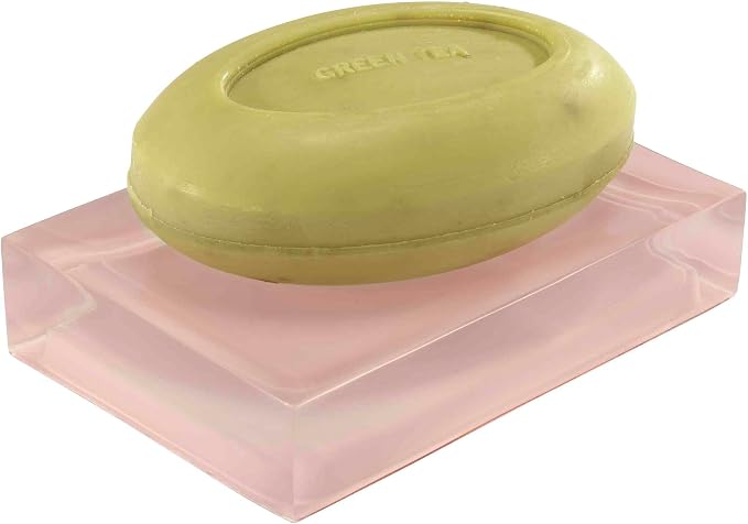 Izod - Bathroom Set, 4pc Resin Countertop Accessories, Modern Home Decor, Dorm Room Essentials (Marina Collection, Pink)
