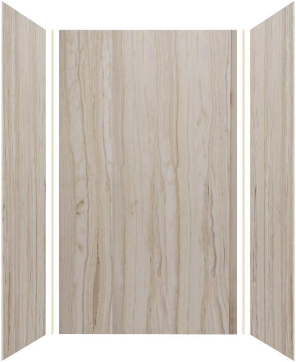 Transolid EWK424272-43 Expressions 3-Panel Shower Wall Kit, 42-in L x 42-in W x 72-in H, Sorento