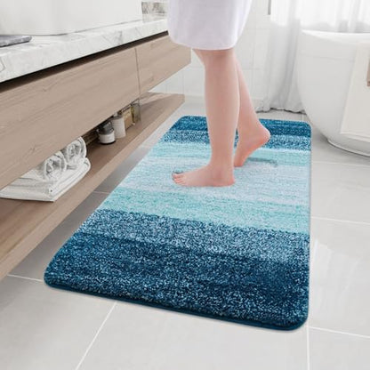 Arotive Microfiber Bathroom Rugs, Shaggy Soft Absorbent Bath Rug, 50x30