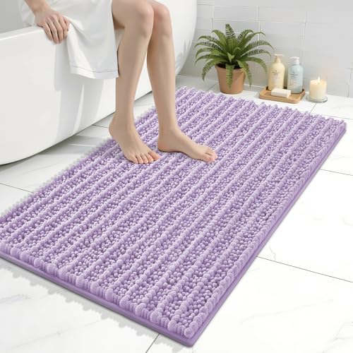 Arotive Bathroom Rugs Mat 36x24, Soft Absorbent Chenille Shaggy Bath Mat