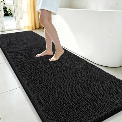 Smiry Bathroom Rugs 70X24, Luxury Chenille Extra Soft Absorbent Bath Mat