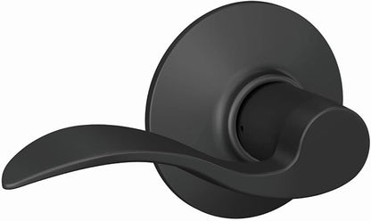 Schlage F10 ACC 622 Accent Door Lever, Hall & Closet Passage Lock, Matte Black