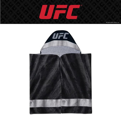 UFC Fight Night Super Soft Bath/Pool/Beach Soft Cotton Terry Hooded Towel Wrap, 24 in x 50 in, (100% Officially Licensed Product) By Franco