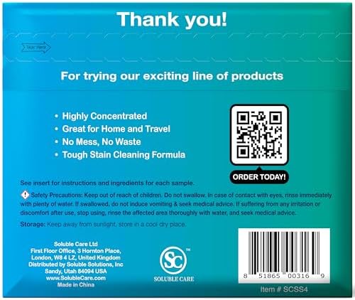 Sample Pack: Concentrated Dissolvable Cleaning Sheets