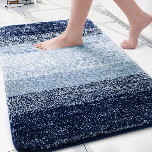 Arotive Microfiber Bathroom Rugs, Shaggy Soft Absorbent Bath Rug, 30x20