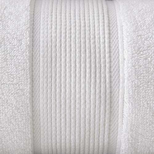 Madison Park Cotton Bath Sheet 2 Piece Oversized, 800GSM, 34" x 68" White