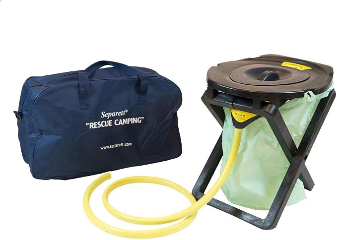 Separett Rescue Camping Portable Urine-Separating Toilet | Non-Electric, Lightweight Design, For Camping, For Emergency Use