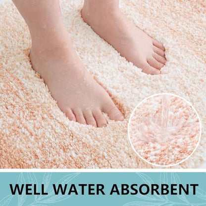 Arotive Microfiber Bathroom Rugs, Shaggy Soft Absorbent Bath Rug, 70x24