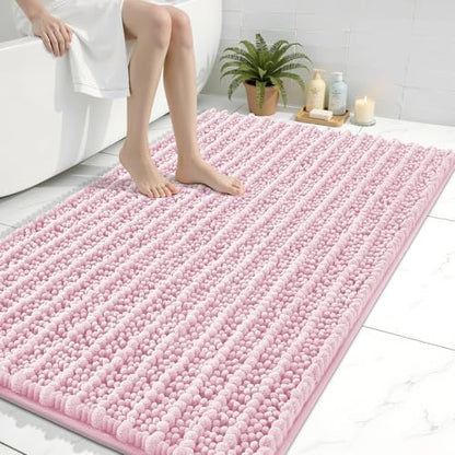 Arotive Bathroom Rugs Mat 40x32, Soft Absorbent Chenille Shaggy Bath Mat