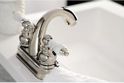 Kingston Brass KB5617PL Restoration 4-Inch Centerset Bathroom Faucet, Brushed Brass